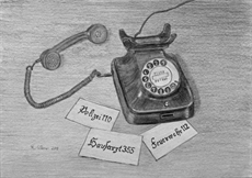 w1128 Telefon um 1950